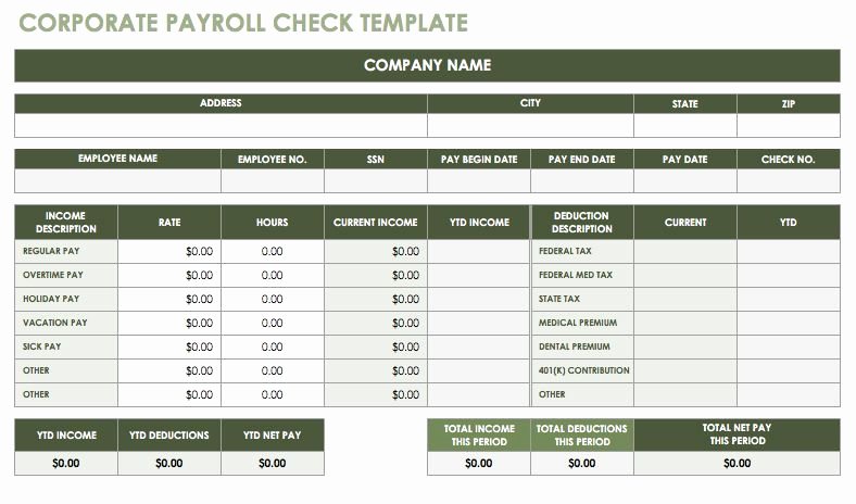 Employee Payroll Ledger Template Luxury 15 Free Payroll Templates