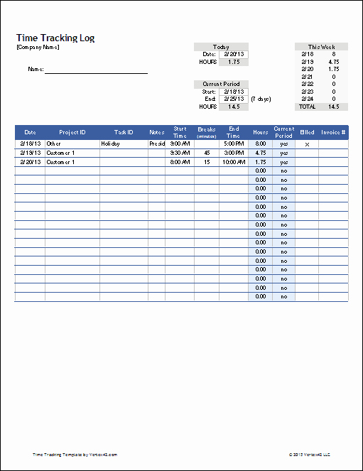 Employee Productivity Tracking Template Best Of Time Tracking Template for Excel