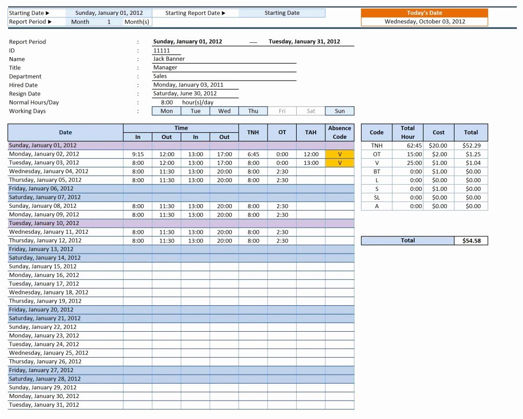 Employee Productivity Tracking Template Fresh Employee Time Sheet Manager