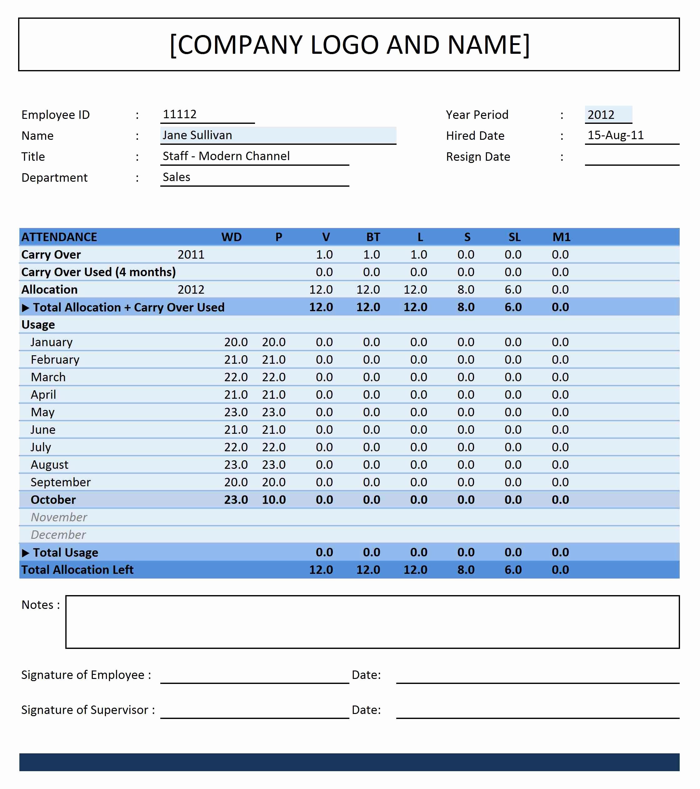 Employee Productivity Tracking Template Luxury Employee attendance Planner and Tracker