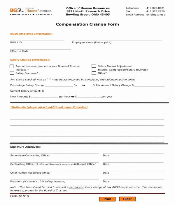 Employee Raise form Lovely 7 Employee Pay Increase form