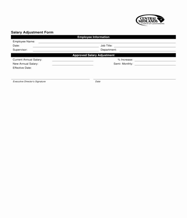 Employee Raise form Luxury 7 Employee Pay Increase form