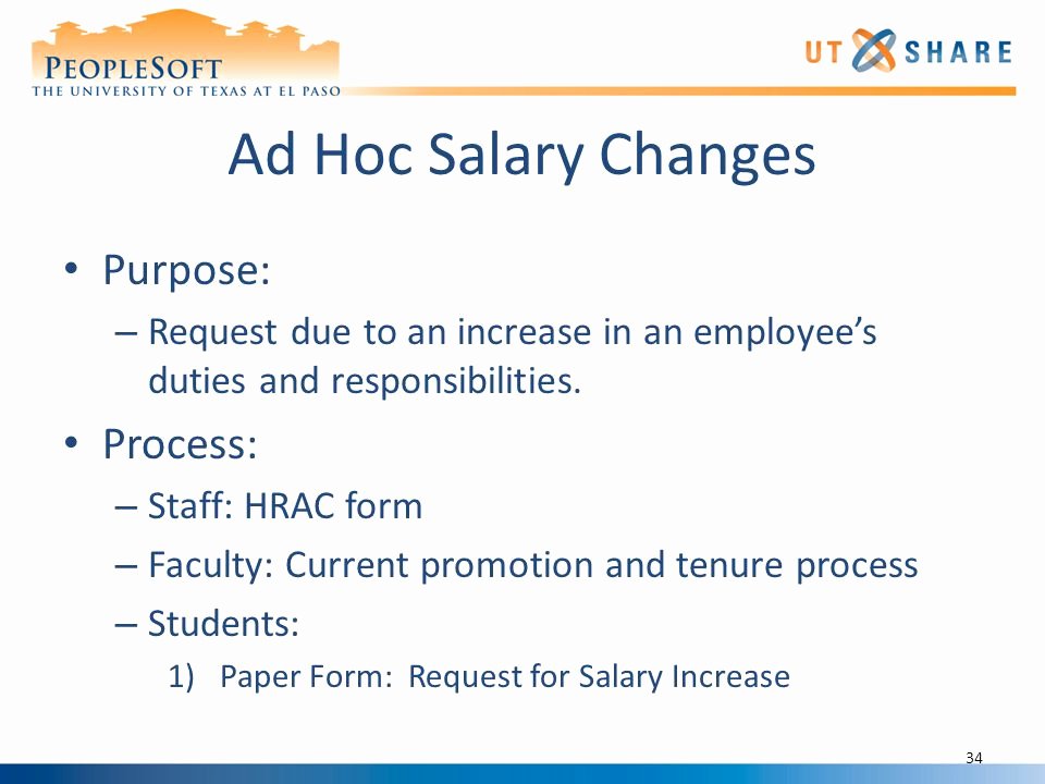 Employee Raise form New Position Management Hr Processes Ppt Video Online