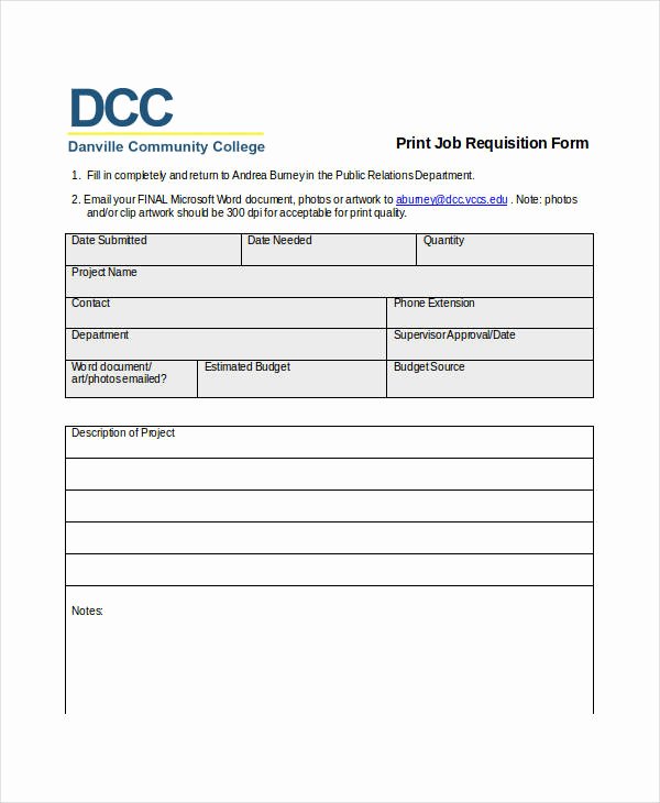 Employee Requisition form Best Of 32 Requisition forms In Doc