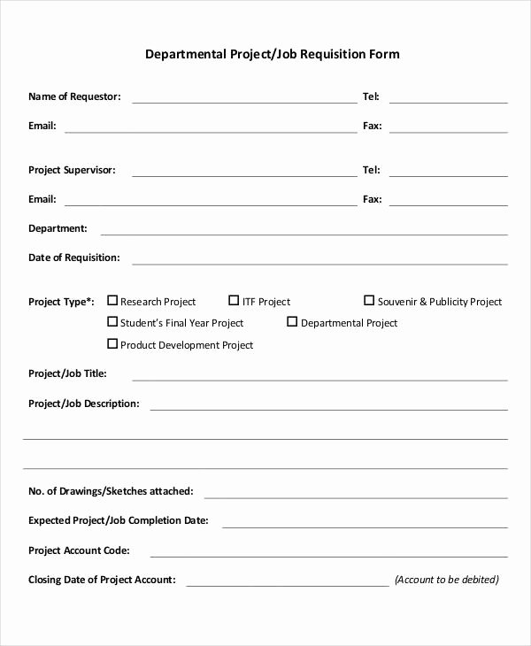 Employee Requisition form Luxury 11 Job Requisition form Sample Free Sample Example