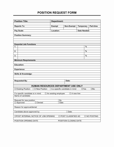 Employee Requisition form Sample Awesome 5 Request form Templates formats Examples In Word Excel