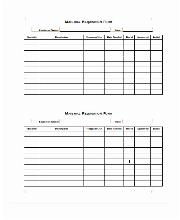 Employee Requisition forms Beautiful Sample Requisition forms