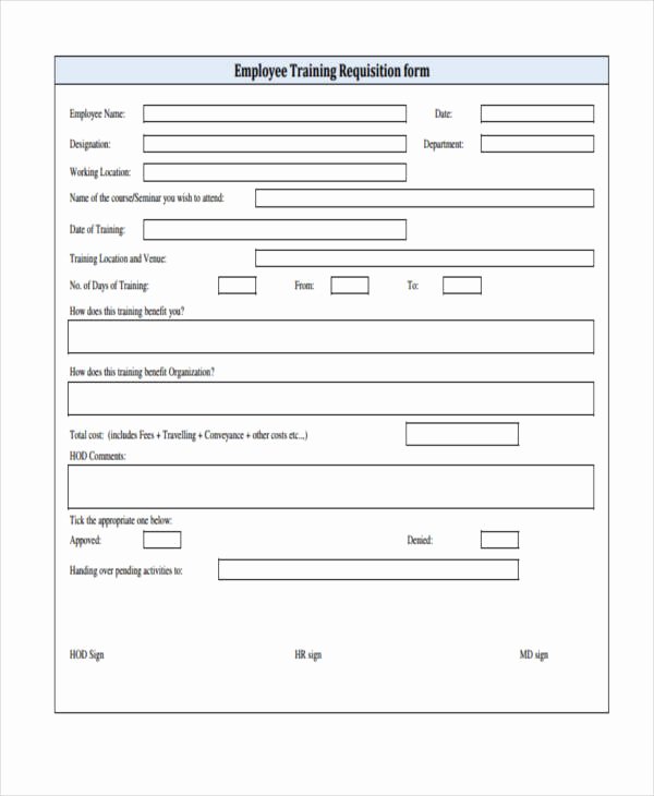 Employee Requisition forms Fresh Sample Requisition forms