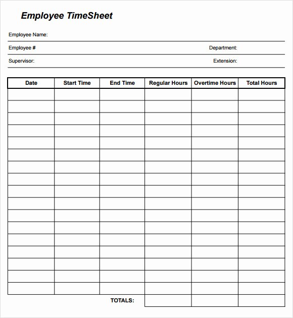 Employee Time Study Template Elegant Sample Time Sheet 23 Example format