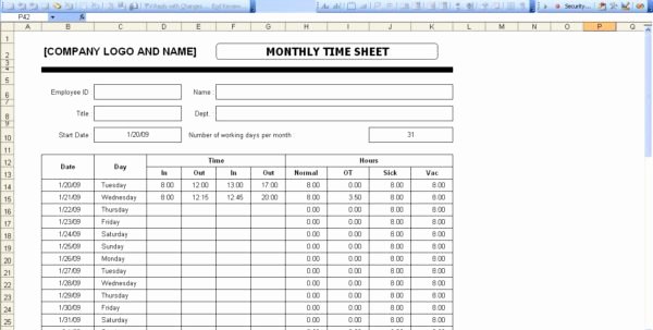 Employee Time Study Template New Time Spreadsheet Template Spreadsheet Templates for