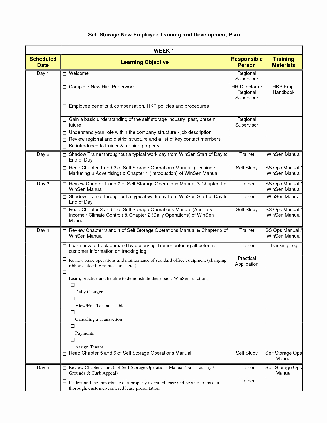 Employee Training Schedule Template Awesome Training Schedule Template for New Employees