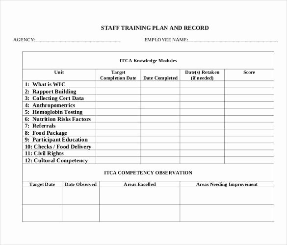 Employee Training Schedule Template Beautiful 29 Training Plan Templates Doc Pdf