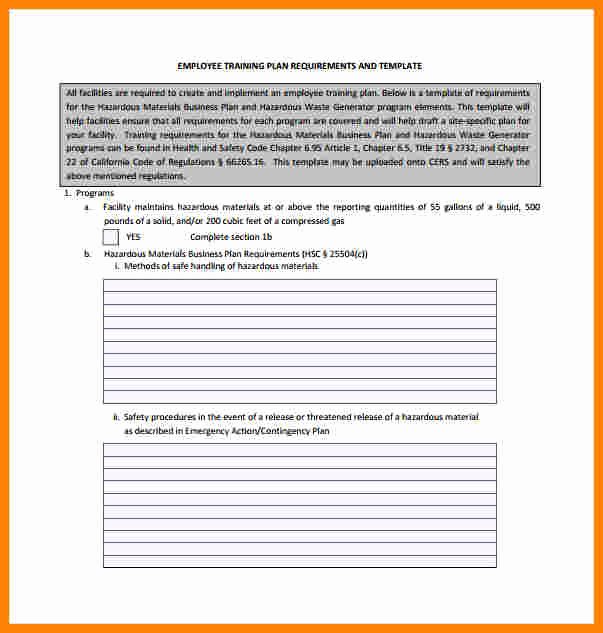 Employee Training Schedule Template Best Of 8 Employee Training Plan Template
