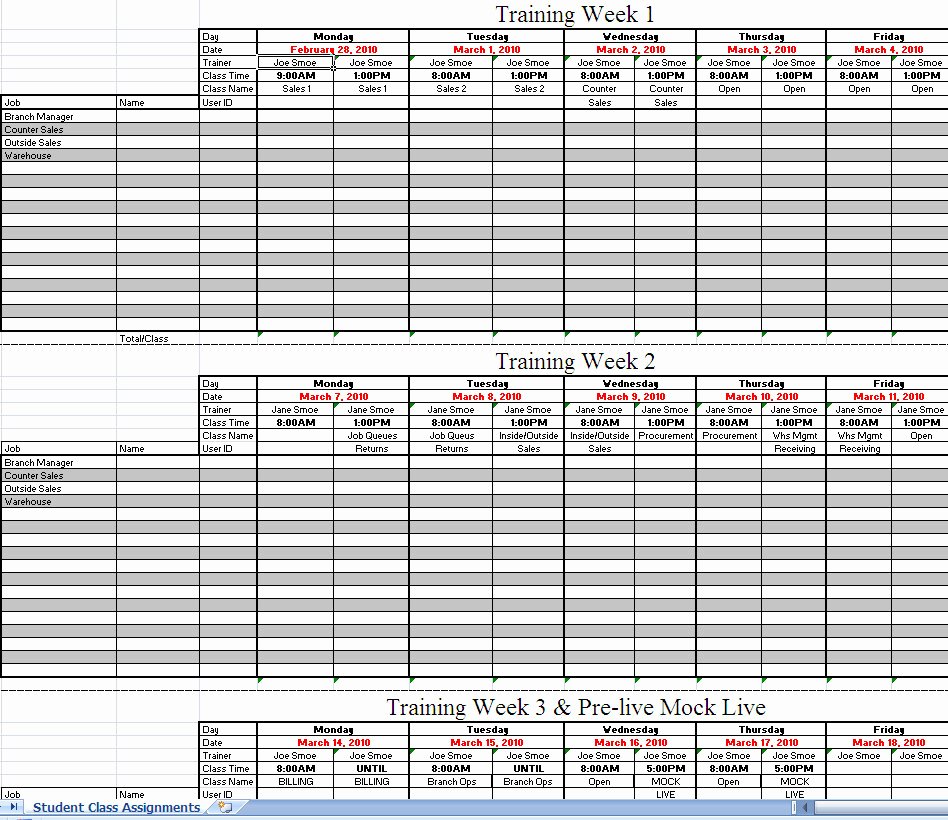 Employee Training Schedule Template Unique Employee Training Record Template Excel