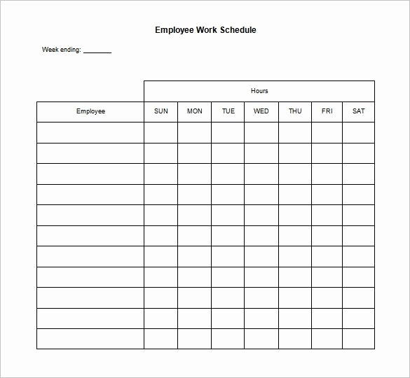 Employee Weekly Schedule Template Free Awesome Employee Schedule Template Beepmunk
