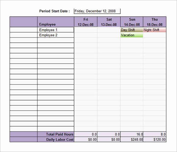 Employee Weekly Schedule Template Free Beautiful 50 Schedule Templates – Pdf Word Excel