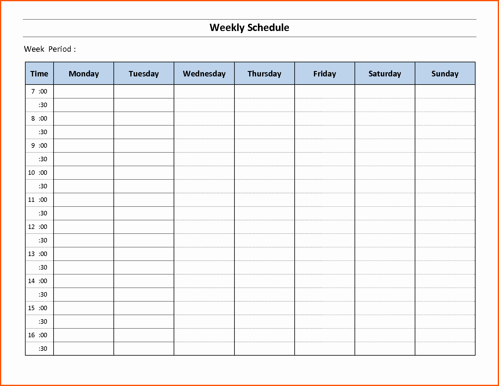 Employee Weekly Schedule Template Free Fresh 14 Free Weekly Schedule Template