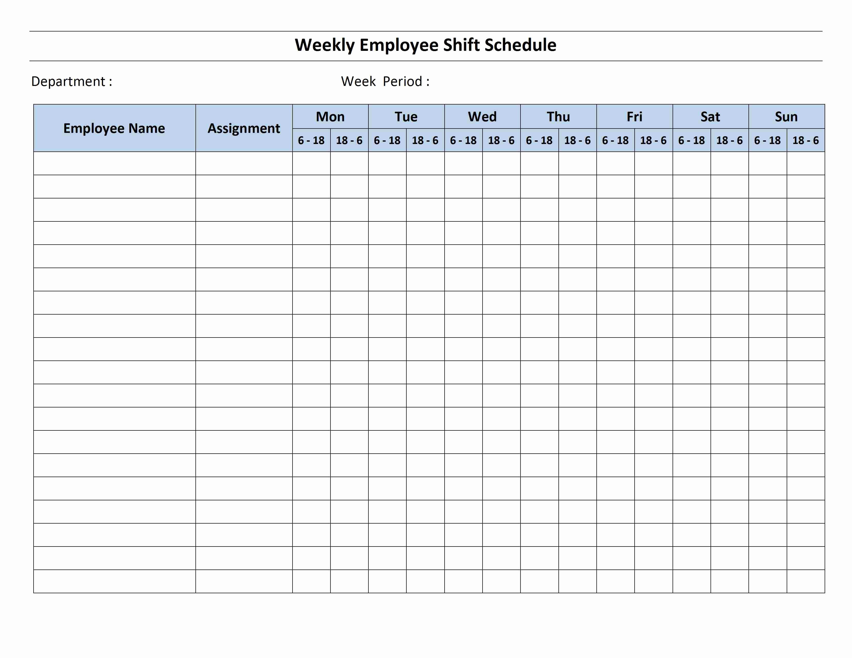 Employee Weekly Schedule Template Free Inspirational 12 Hour Shift Schedule Template