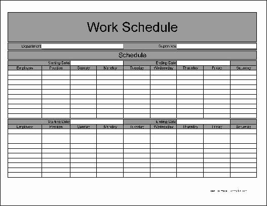 Employee Weekly Schedule Template Free Lovely Employee Bi Weekly Timesheet Template Templates Resume