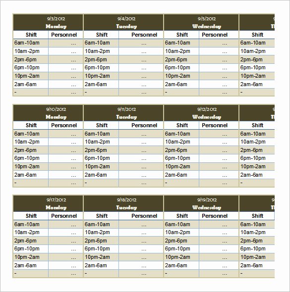 Employee Weekly Schedule Template Free New 55 Schedule Templates &amp; Samples Word Excel Pdf