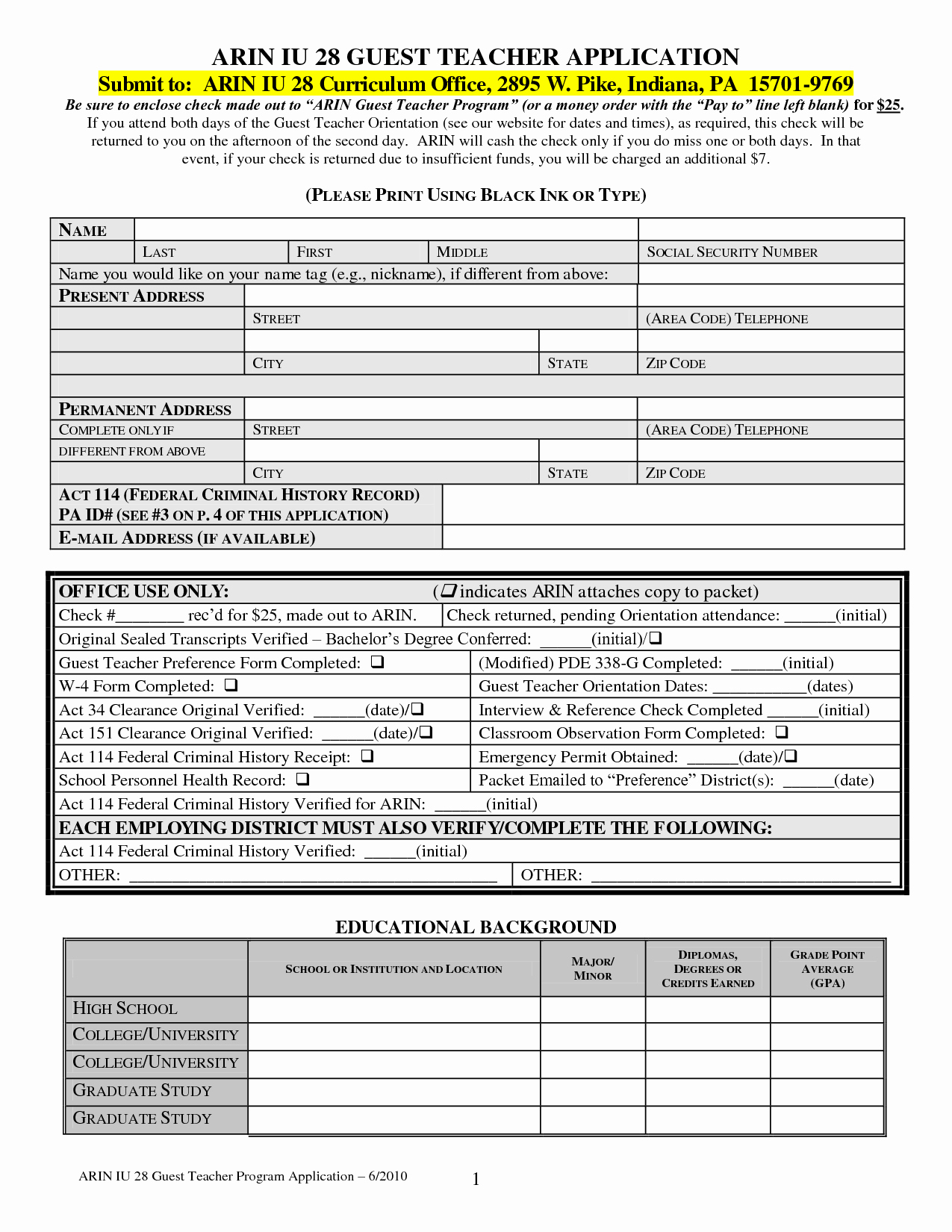 Employment Applications Printable Template Best Of Best S Of Blank Application Template Blank Job