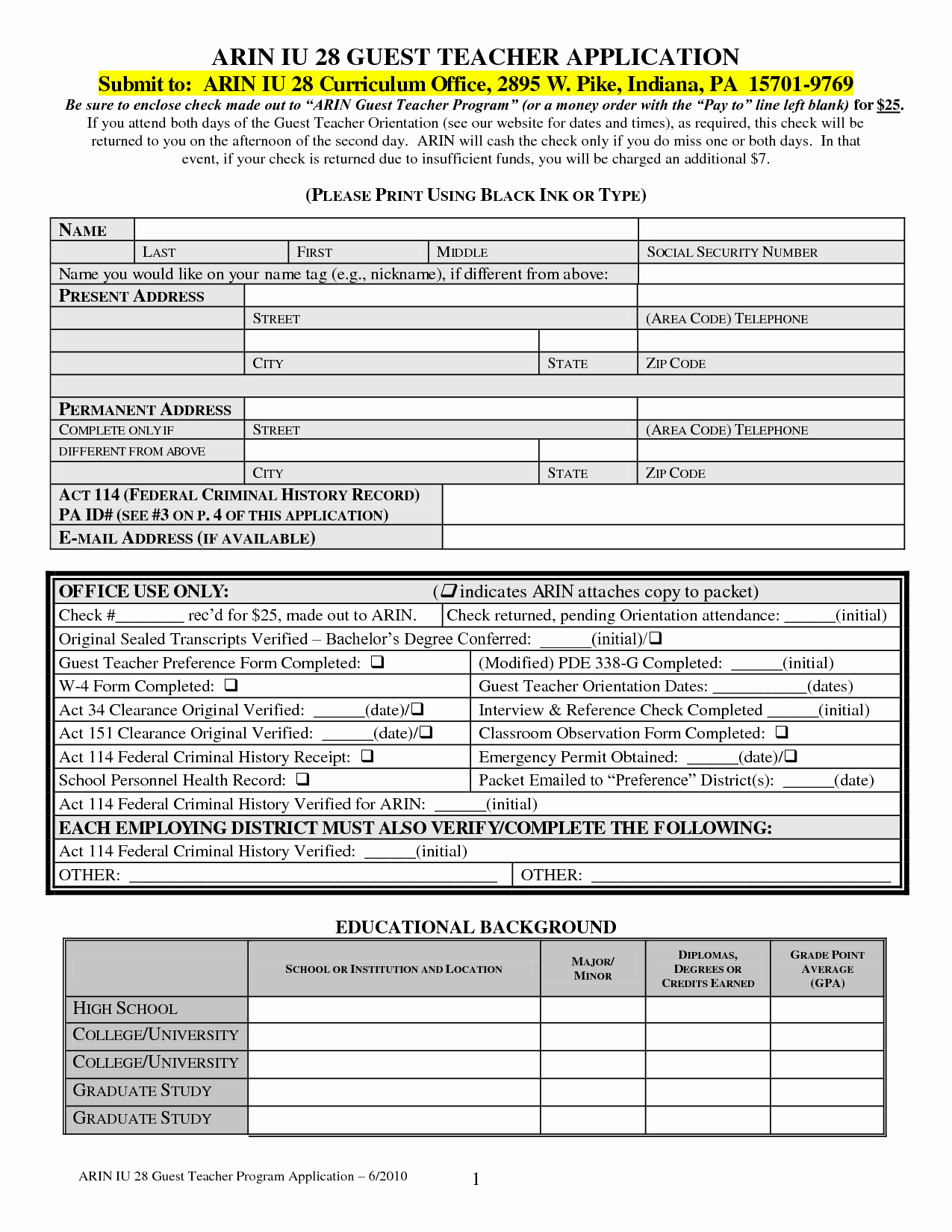 Employment Applications Printable Template Best Of Best S Of Blank Application Template Blank Job