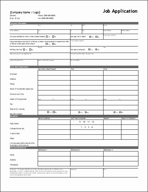 Employment Applications Printable Template Fresh Best 20 Printable Job Applications Ideas On Pinterest