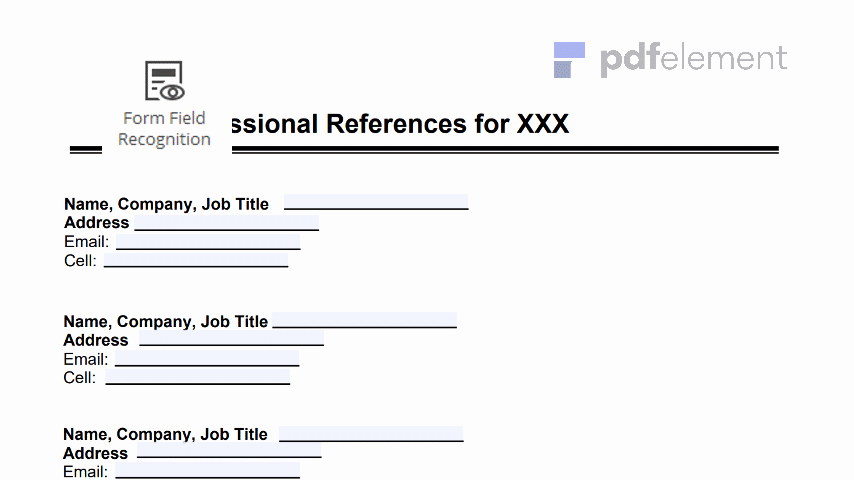 Employment Reference Request form Beautiful Professional References Template Free Download Create