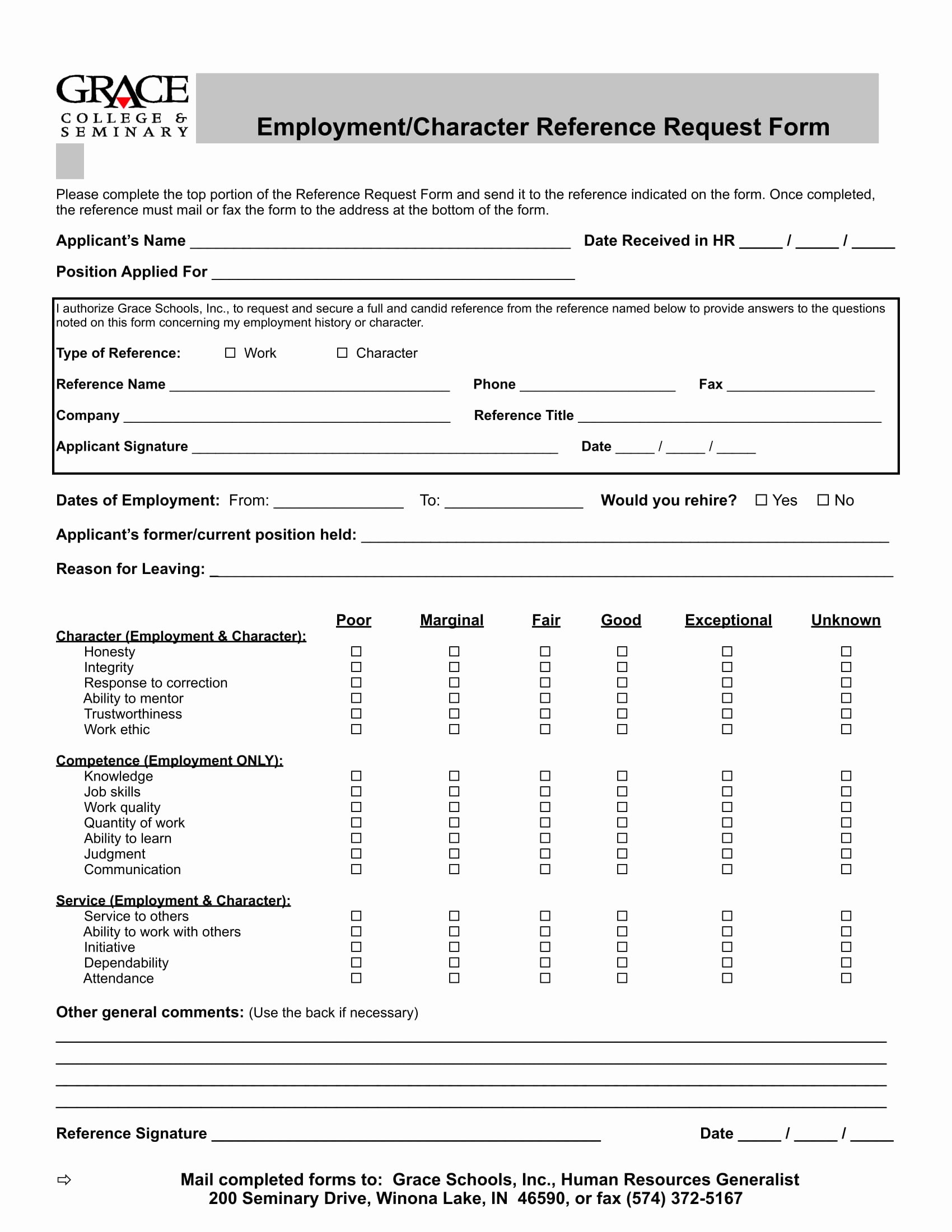 Employment Reference Request form Inspirational 14 Reference Request and Release forms Free Word Pdf