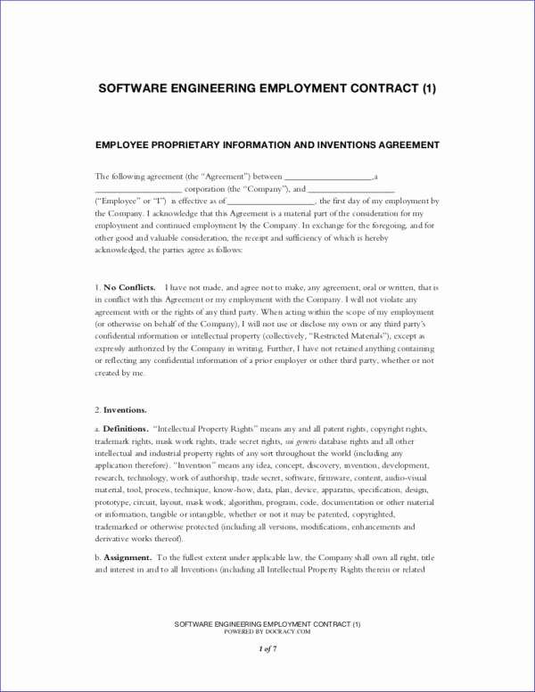 Engineering Contract Template Best Of What You Need to Know About Employment Contracts