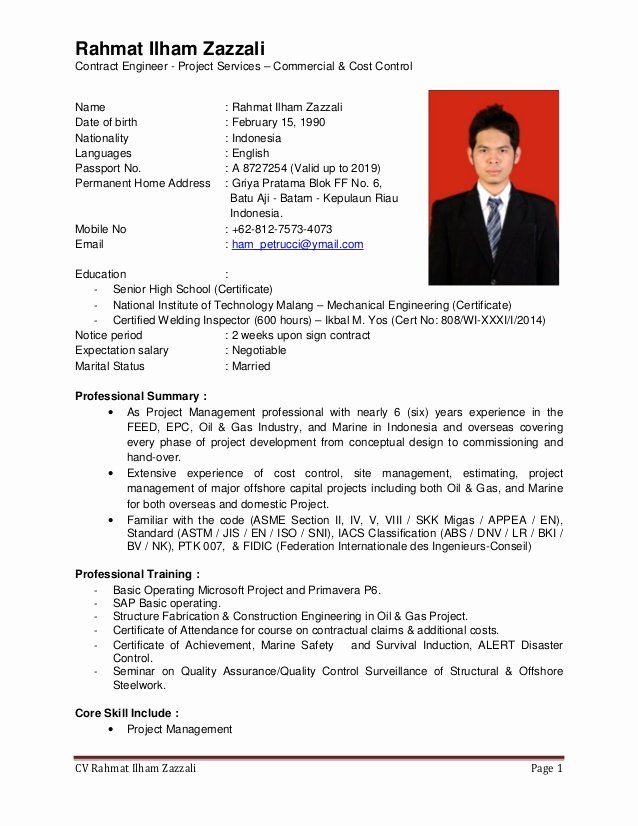 Engineering Contract Template Fresh Cv Ce 0516