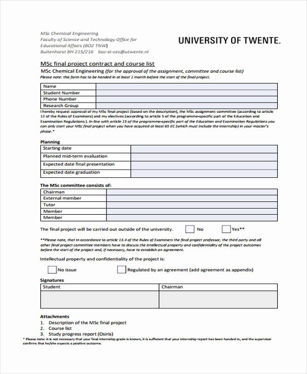 Engineering Contract Template Lovely 15 Project Contract Templates Word Pdf