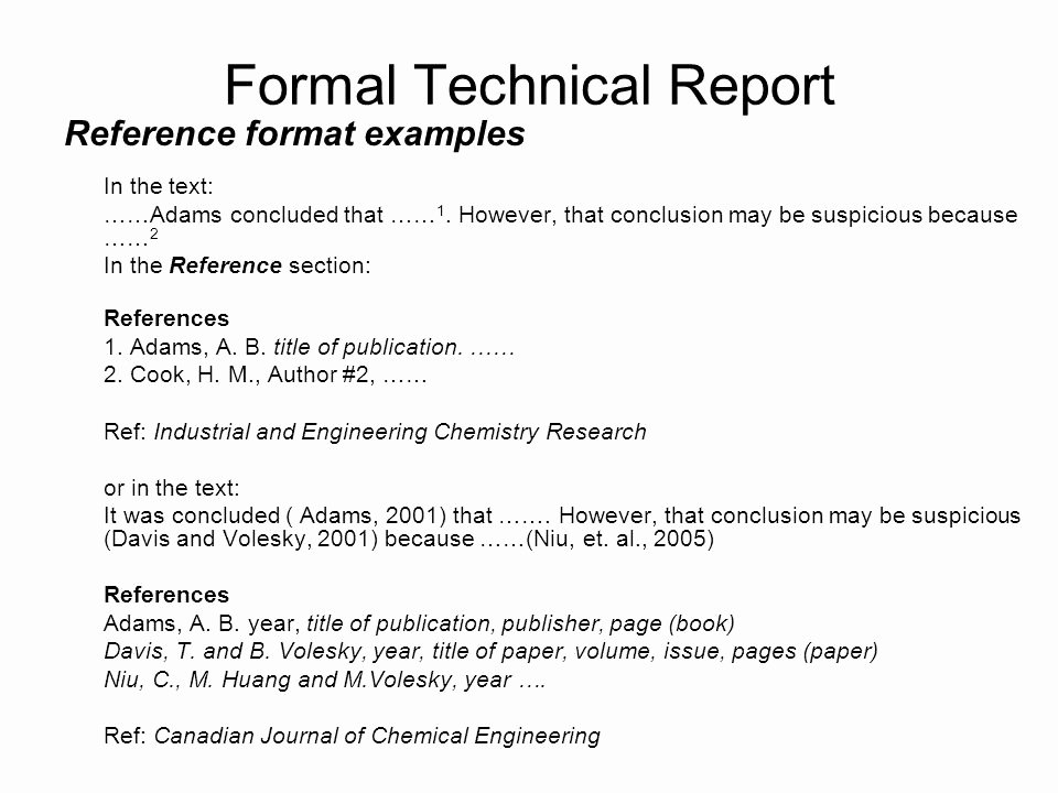 Engineering Report Example Luxury Che 414 Chemical Engineering Laboratory Ii Ppt Video