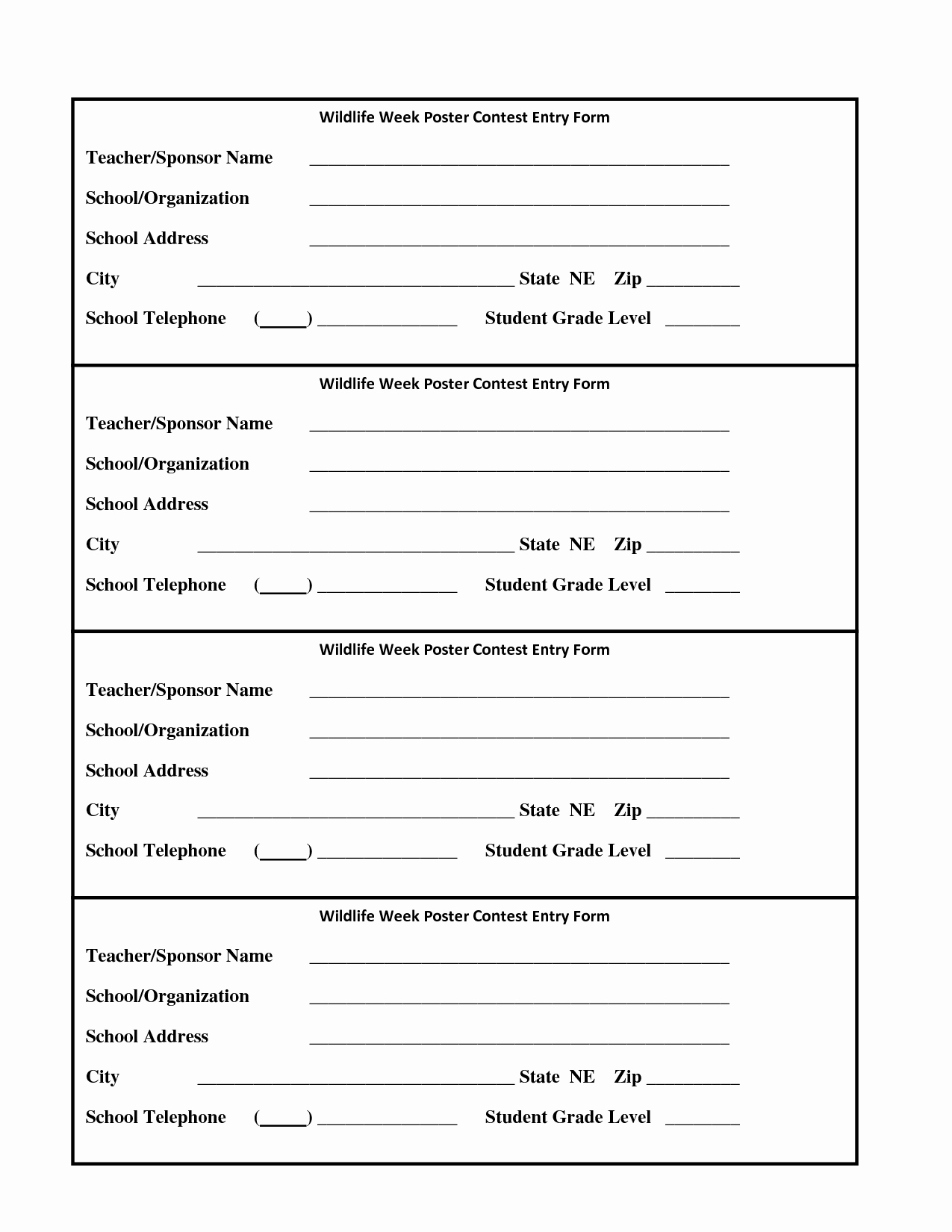 Entry form Template Free Elegant Raffle Entry form Template