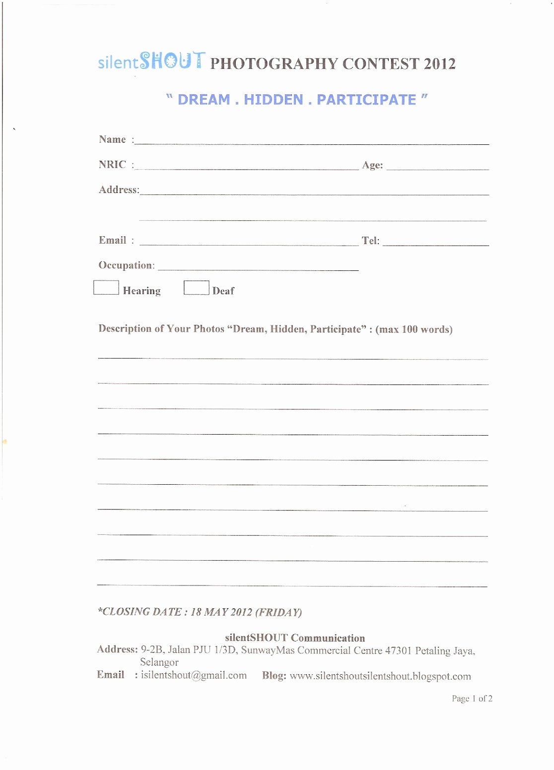 Entry form Template Free Inspirational 10 Entry form Template Word Ywijr