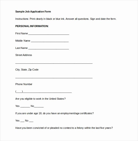 Entry form Template Word Beautiful Job Application Template 19 Examples In Pdf Word