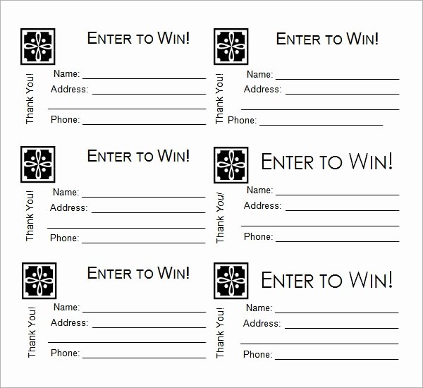 Entry form Template Word New 24 Raffle Ticket Templates Pdf Psd Word Indesign