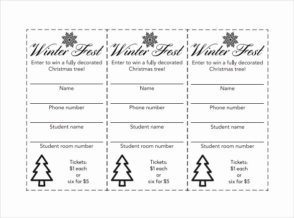 Entry form Template Word Unique Numbered Raffle Ticket Template Word