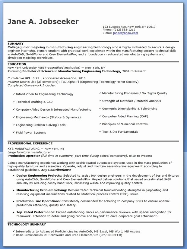 Entry Level Mechanical Engineering Resume Best Of Sample Resume for Mechanical Engineer Entry Level