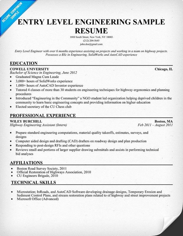 Entry Level Mechanical Engineering Resume Elegant Entry Level Engineering Sample Resume Resume Panion