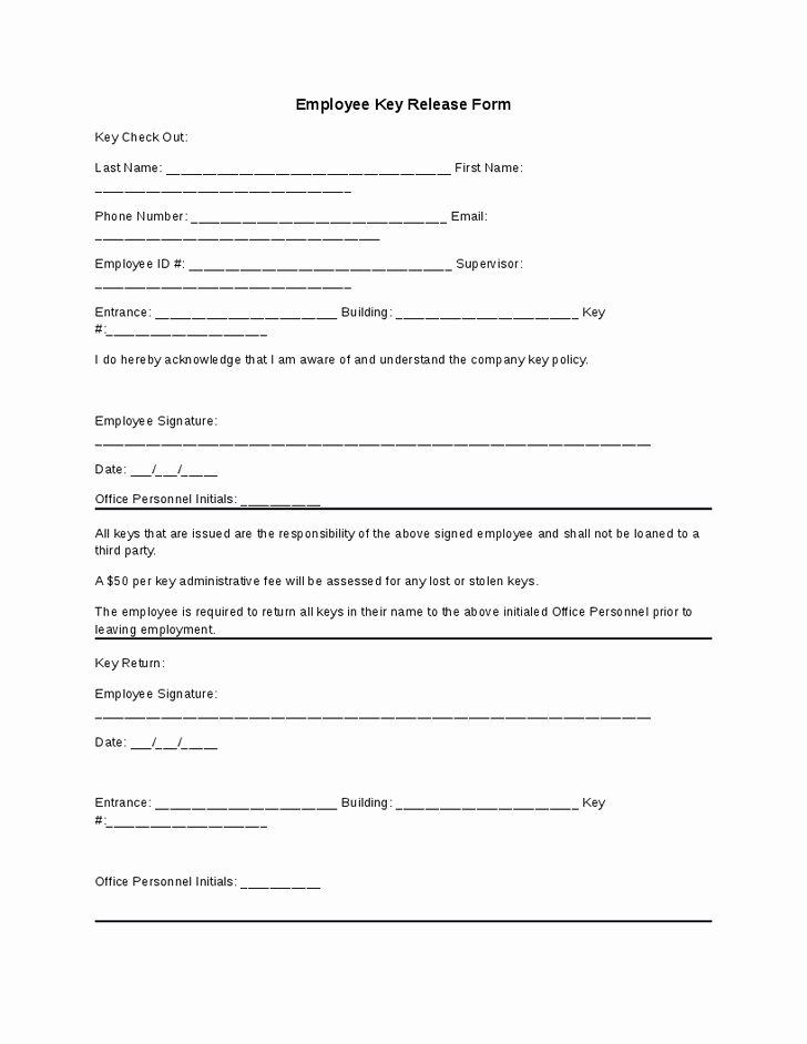 Equipment Checkout form Template Awesome 8 Best S Of Key Check Out form Template Equipment