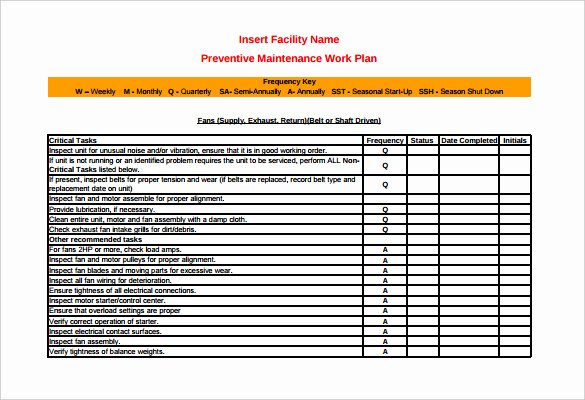 Equipment Maintenance Log Template Excel Fresh Equipment Maintenance Schedule Template Excel