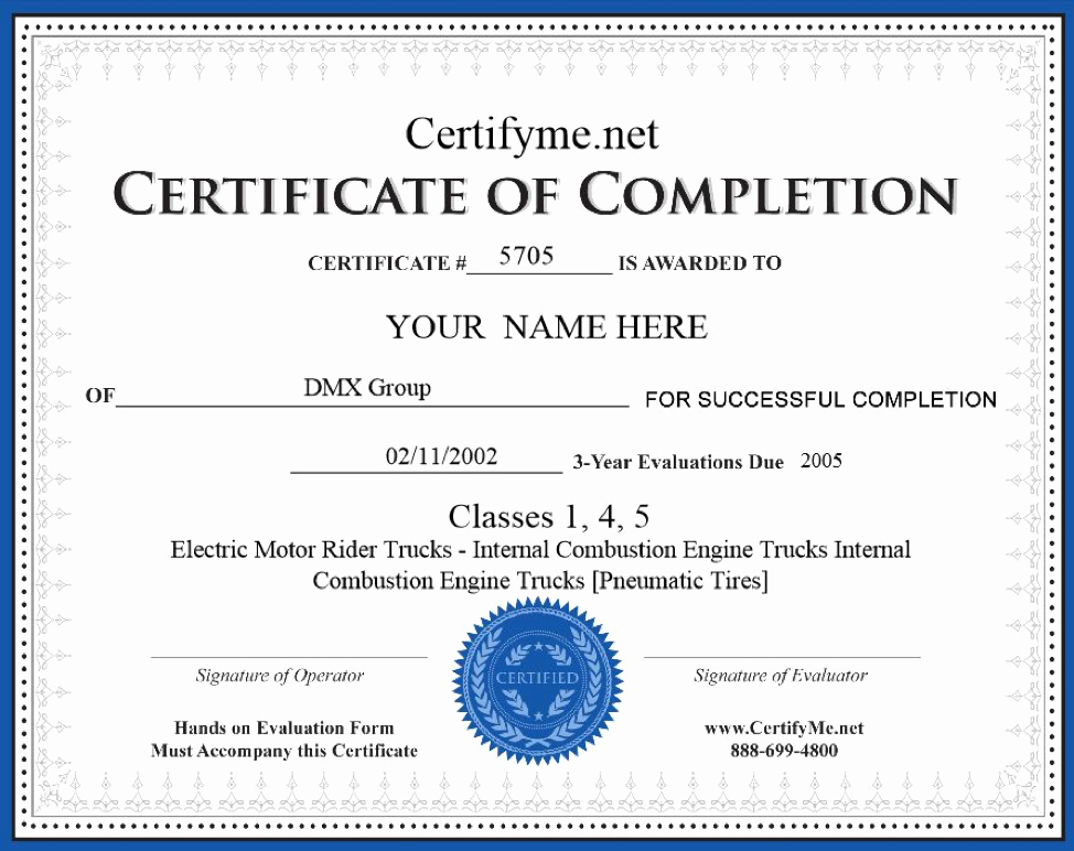 Equipment Operator Certification Card Template Beautiful How to Get forklift Certification Get A forklift License