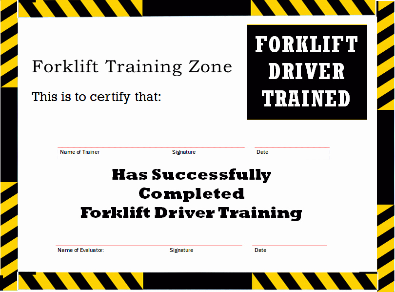 Equipment Operator Certification Card Template Lovely which License Suits You as A forklift Operator
