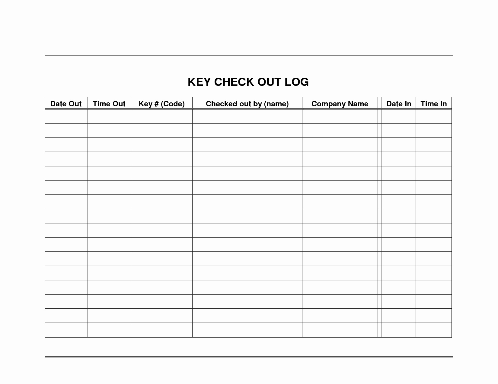 Equipment Release form Lovely Best S Of Employee Key Sign Out form Employee Key