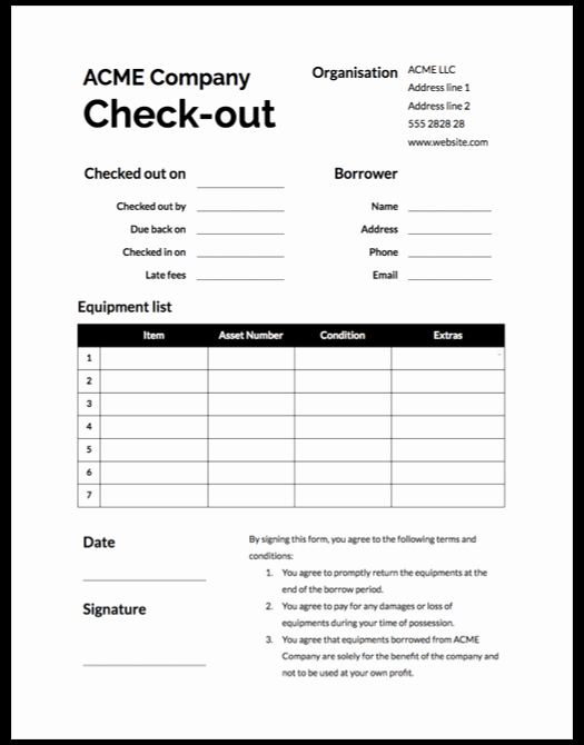 Equipment Sign Out Sheet Template Best Of 7 Essential Parts Of A Watertight Equipment Sign Out Sheet