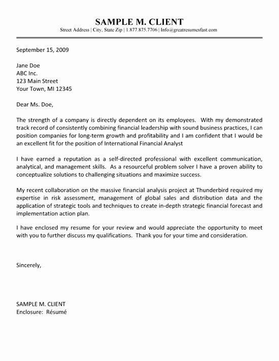 Equity Letter Template Unique Financial Analyst Cover Letter Example