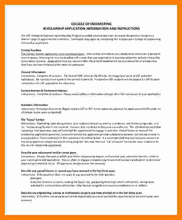 Essays for Scholarship Applications Examples New 5 Essay for Scholarship Application Examples