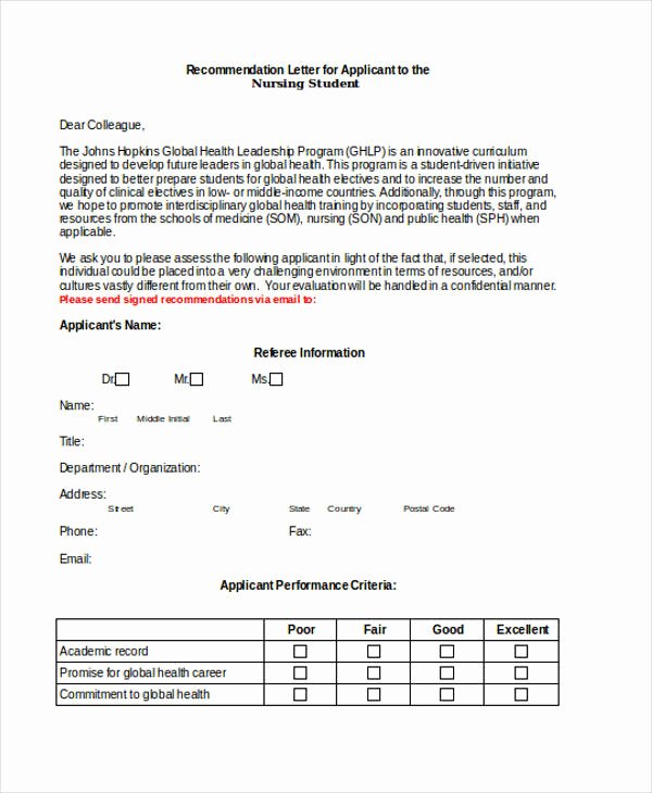 Evaluation Letter Sample for Student Elegant 89 Re Mendation Letter Examples &amp; Samples Doc Pdf