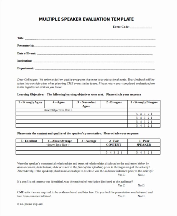 Event Feedback form Template Awesome 16 event Evaluation form In Doc